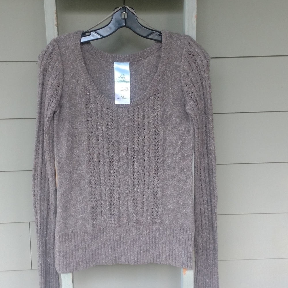 Anthropologie Aphorism Grey Sweater